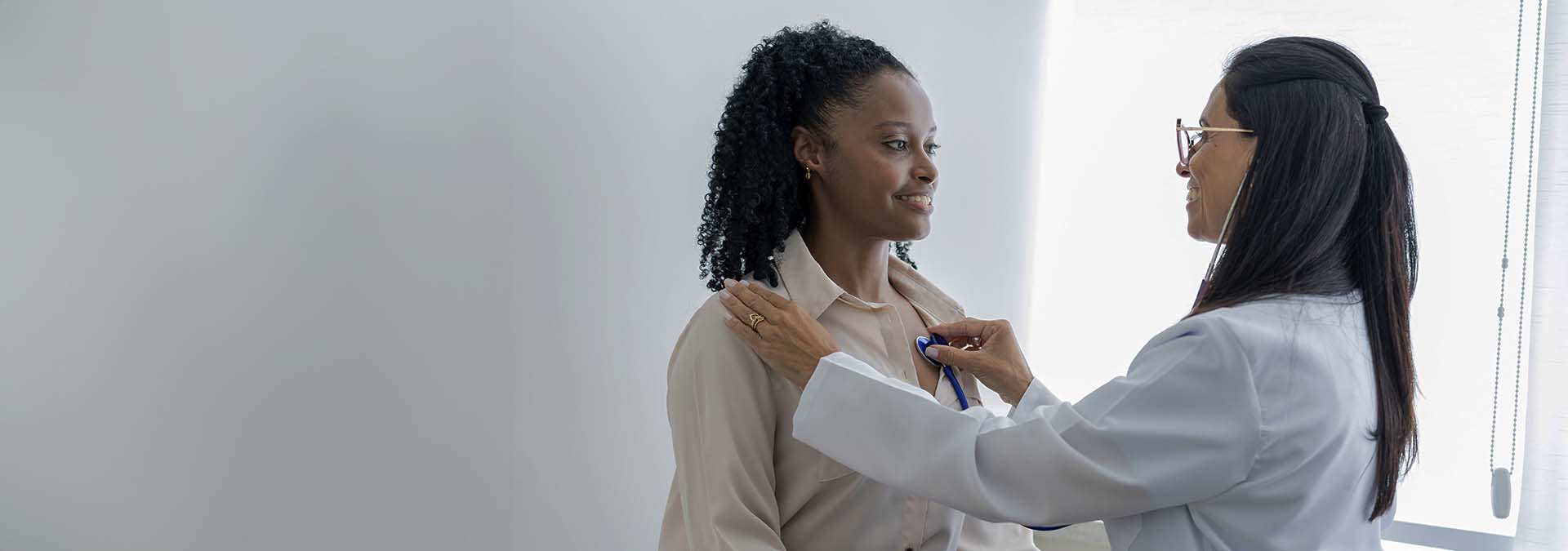 female at doctor's office
